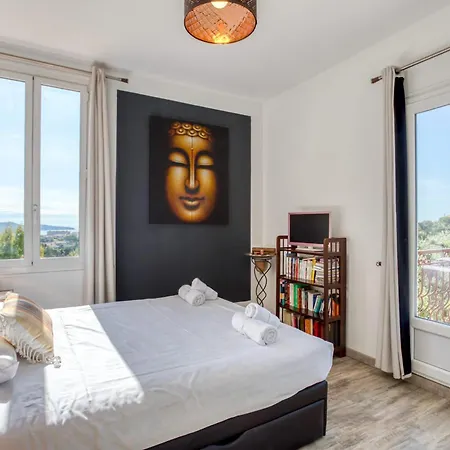 Βίλα Charming Sea View With Jacuzzi And Private Garden Νίκαια